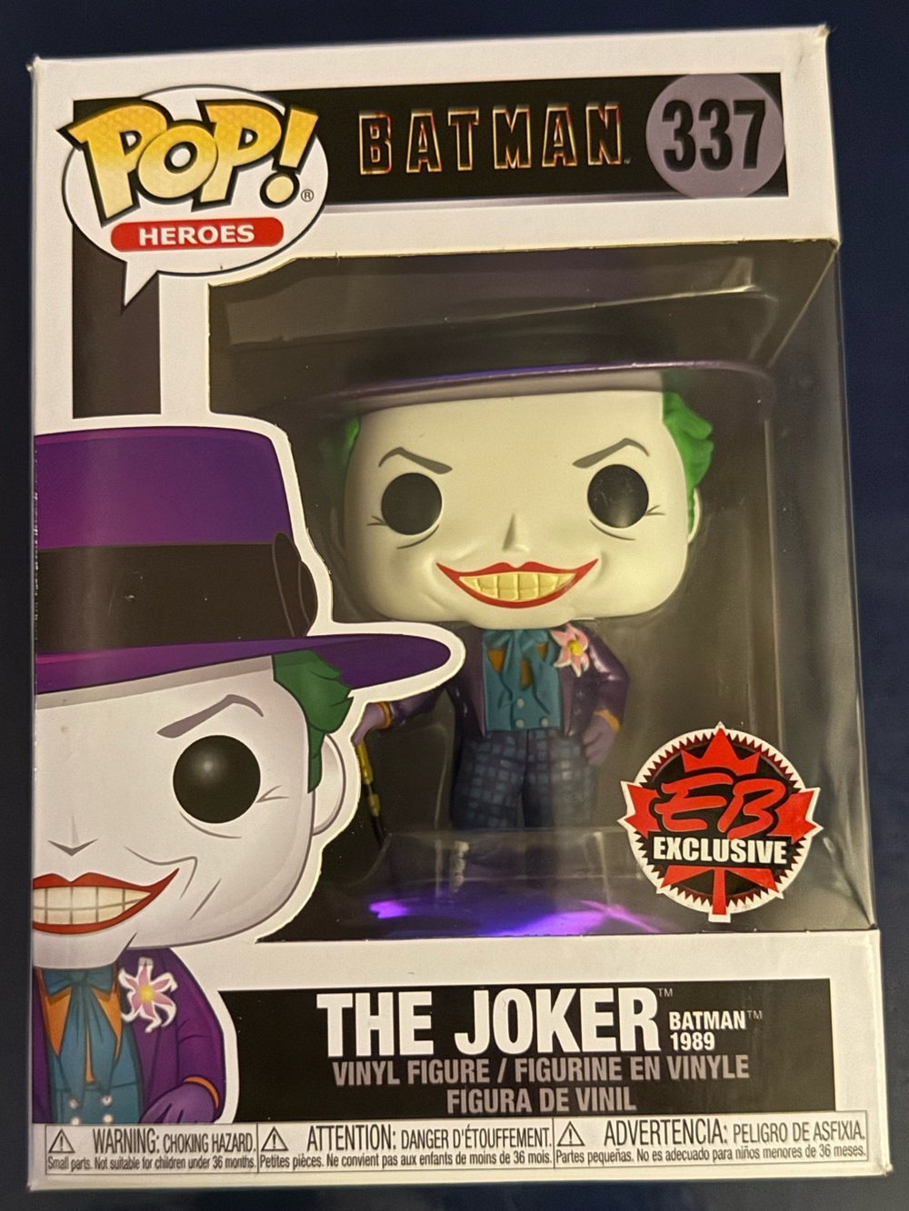 Funko Pop! Heroes The Joker #337 Vinyl Figure - Purple, Green & White